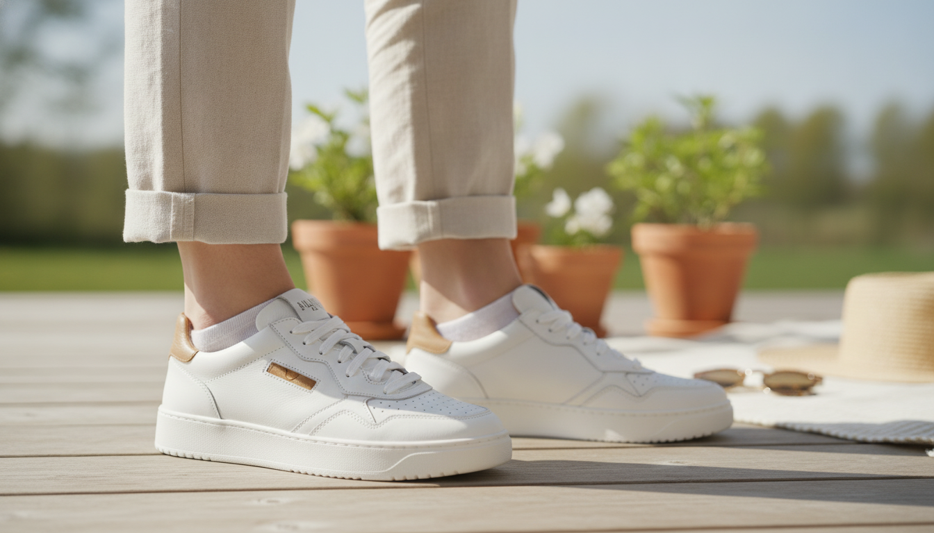 White Leather Sneakers for Spring: Alviero Martini Guide