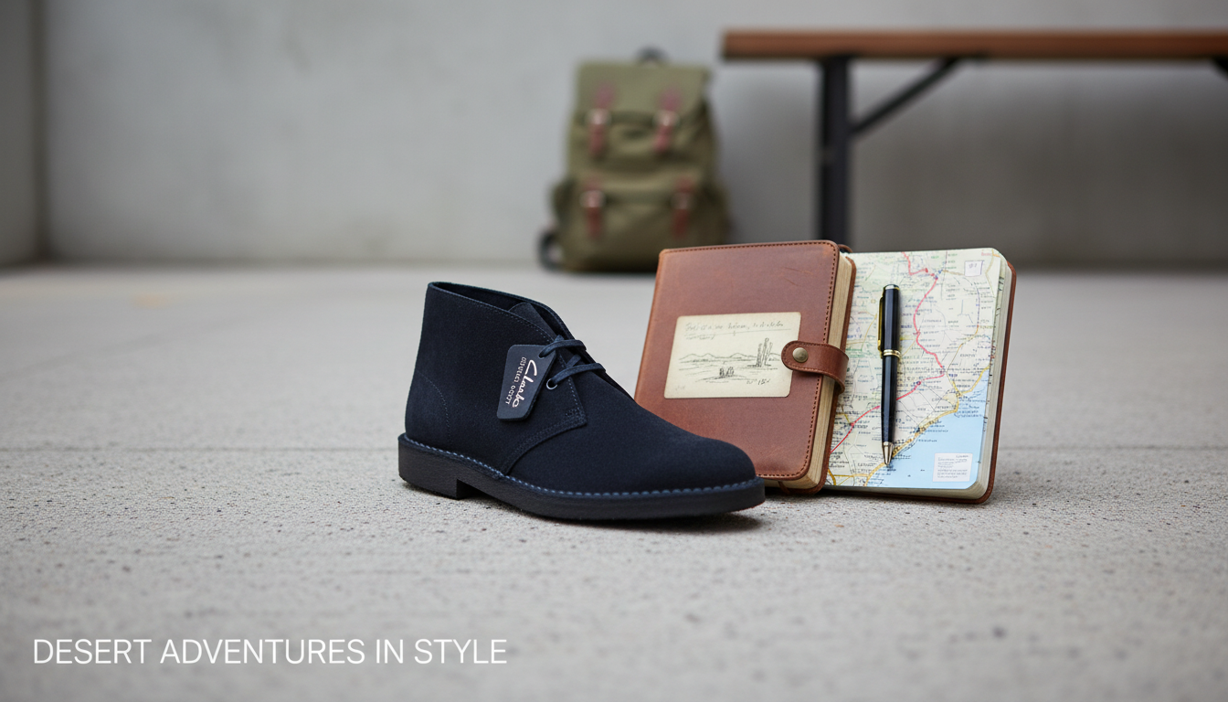 Clarks Men’s Blue Lace-Up Shoes: Fit, Comfort & Style