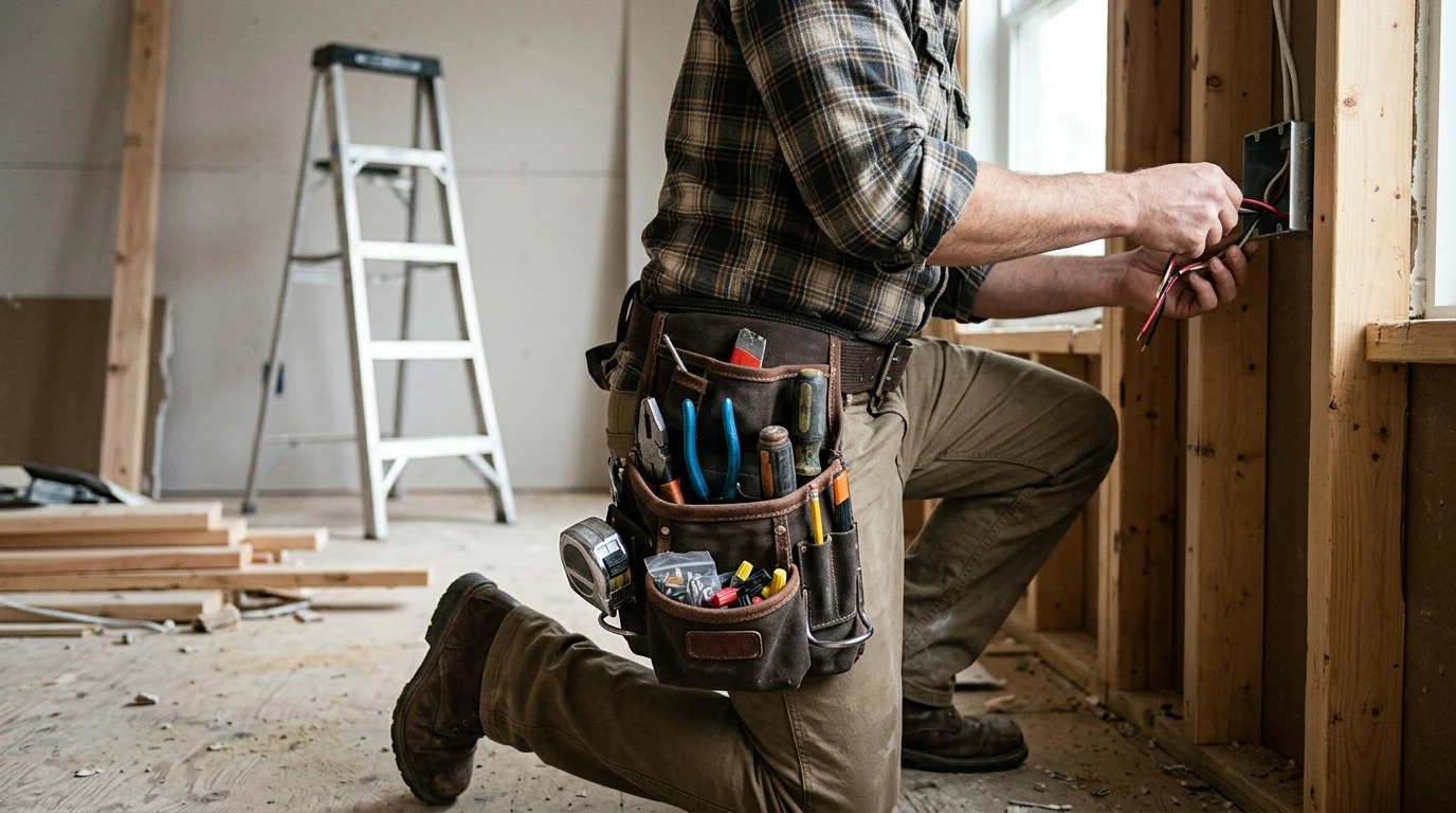 22-Pocket Adjustable Tool Belt Pouch for Trades