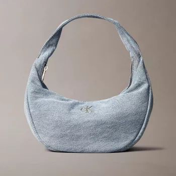 Calvin Klein Blue Cotton Handbag: Structured Daily Style