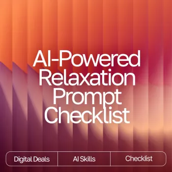 AI Relaxation Checklist: 5-Min Calm, Focus, Energy, Sleep
